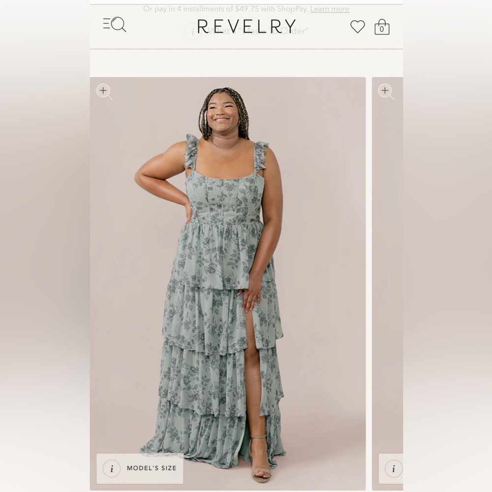 Poppy Chiffon Floral Maxi Dress – Sage Green | Size 6P